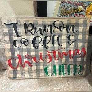 ✂️Christmas Sign - Run on Christmas Cheer✂️